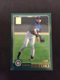 2001 Topps #726 Ichiro Suzuki Mariners Rookie Baseball Card from Estate Collection