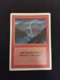 MTG Magic the Gathering LIGHTNING BOLT Revised Trading Card