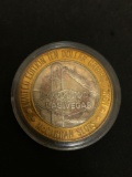 .999 Fine Silver $10 Silver Strike Casino Token - McCarren Airport Las Vegas Nevada Welcome to Las