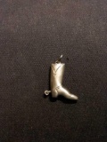 Cowboy Boot & Spurr Sterling Silver Charm Pendant