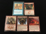 5 Count Lot of Magic The Gathering Playing Cards - MTG