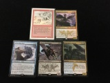 5 Count Lot of Magic The Gathering Playing Cards - MTG