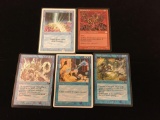 5 Count Lot of Vintage Magic The Gathering Cards - MTG