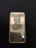 1 Ounce .999 Fine Silver Ulysses S. Grant President Silver Bullion Bar