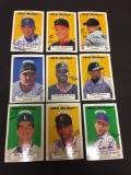 Lot of 9 1995 Old Judge Minor League Baseball Certified Autograph Baseball Cards