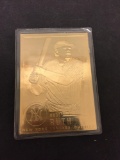 1996 Babe Ruth 23kt Gold Foil Card New York Yankees