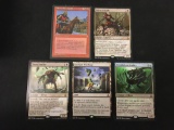 5 Count Lot of Vintage Magic The Gathering Cards Rare - MTG