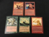 5 Count Lot of Vintage Magic The Gathering Cards - MTG