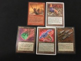 5 Count Lot of Vintage Magic The Gathering Cards - MTG