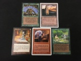 5 Count Lot of Vintage Magic The Gathering Cards - MTG