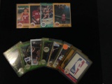 12 Card Lot of 1984-1986 Star Vintage Basketball Cards from Estate Collection