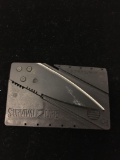 Survival Knife Credit Card Sized Wallet Pocket Knife
