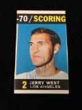 Hand Signed Piece of 1970-71 Topps JERRY WEST Lakers Basketball Card from Estate