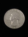 1964-D United States Washington Silver Quarter - 90% Silver Coin from Estate Collection