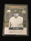 2008 Upper Deck Yankees Stadium Legacy #482 Babe Ruth Yankees Baseball Card