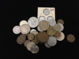 Lot of Foreign World Coins from Estate Collection