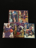 5 Card Lot of Vince Carter Toronto Raptors Insert Basketball Cards from Collection