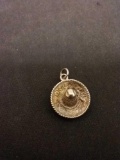 Old Pawn Taxco Sombrero Sterling Silver Charm Pendant