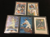 5 Card Lot of Derek Jeter New York Yankees Baseball Cards from Estate Collection with Rares &