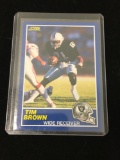 1989 Score #86 Tim Brown Raiders Rookie Football Card