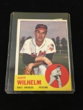 1963 Topps #108 Hoyt Wilhelm Orioles Vintage Baseball Card