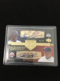2007 UD Exquisite Manny Corpas & Glen Perkins Dual Autograph Baseball Card /60