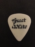 Great White Concert Tour White Vintage Guitar Pick