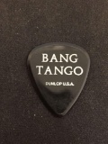 BANG TANGO Kyle Stevens Rare Black Guitar Pick