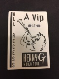 Kenny G World Tour All Access VIP 1993 Backstage Pass RARE