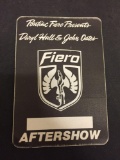 Pontiac Fiero - Daryl Hall John Oates RARE Backstage Aftershow Pass