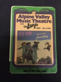Alpine Valley Music Theatre And The Loop ZZ Top Loverboy Backstage Pass