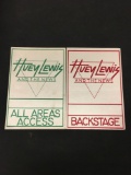 Lot of 2 Huey Lewis And The News Backstage All Access Passes