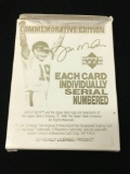 Bleachers Original 23 Karat Gold Sculptured Trading Card - Joe Montana