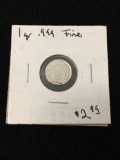 1 Gram .999 Fine Silver Fish Silver Bullion Round Coin