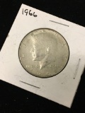 1966 United States Kennedy Silver Half Dollar - 40% Silver Coin