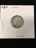 1964 United States Roosevelt Silver Dime - 90% Silver Coin From Estate