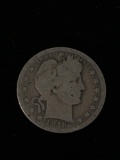 1916 United States Barber Silver Quarter - 90% Silver Coin from Estate