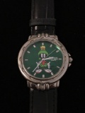 Warner Bros 1994 Branded Collectible Marvin the Martian Stainless Steel Watch w/ 28mm Round Bezel &
