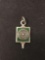 B Stetson JHS Antique Sterling Silver Charm Pendant