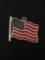 American Flag Colored Sterling Silver Charm Pendant