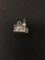 Beau Signed Church Sterling Silver Charm Pendant