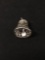 Pierced Bell Sterling Silver Charm Pendant