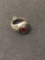 Mitchell College Minature Class Ring Sterling Silver Charm Pendant
