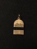 LIMITED EDITION Tim Smith /200 Gold Tone Art Sterling Silver Charm Pendant