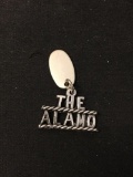 THE ALAMO Sterling Silver Charm Pendant