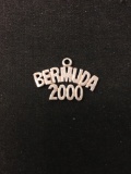 BERMUDA 2000 Sterling Silver Charm Pendant