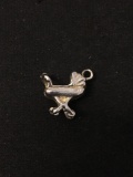 Baby Carriage Sterling Silver Charm Pendant