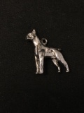 Bull Mastif Dog Sterling Silver Charm Pendant