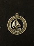 Liberty New York Sailboat Sterling Silver Charm Pendant