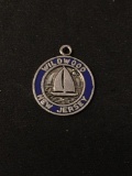 Wildwood New Jersey Sailboat Sterling Silver Charm Pendant